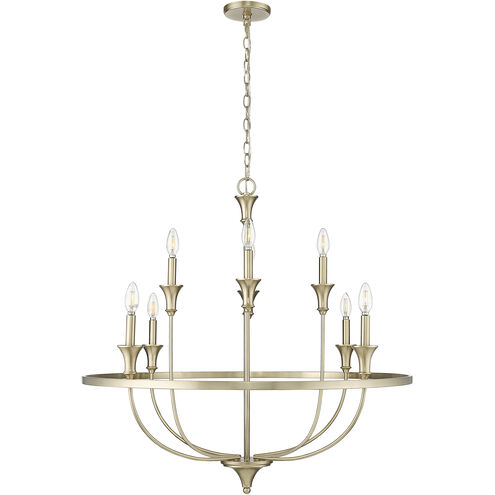 Emery 8 Light 33.5 inch Modern Gold Chandelier Ceiling Light